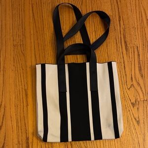 Zara Black and White Tote Bag